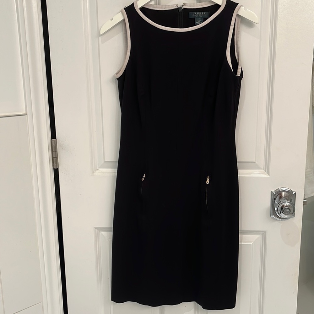 Lauren Ralph Lauren Dress black wth cream trim